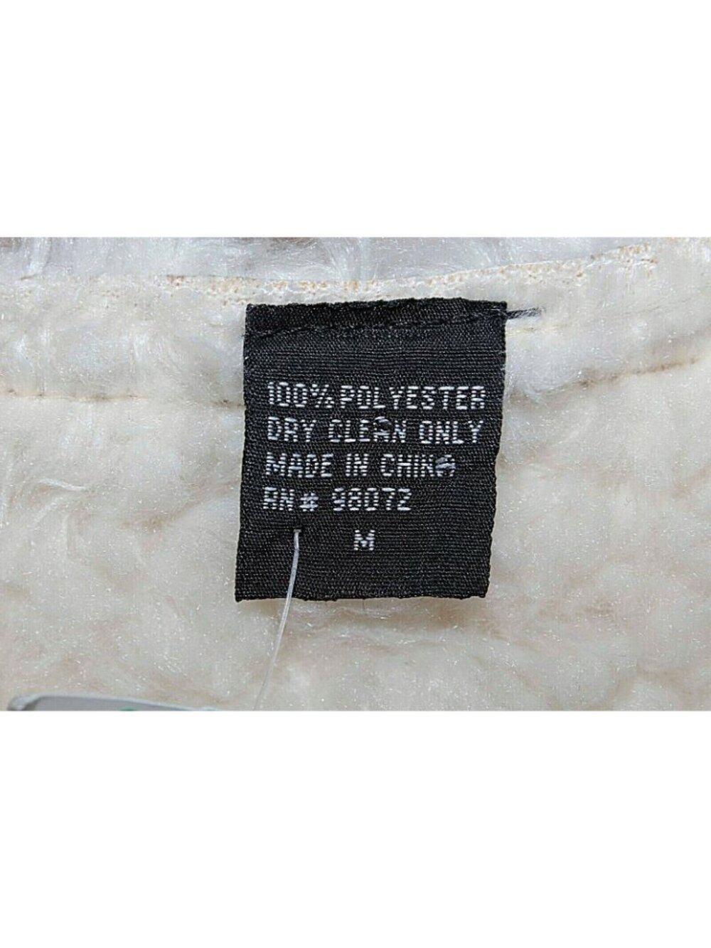 Stein Mart $115 Sz M Tan Cream Vegan Fur Suede Polyester Vest - Picture 4 of 5